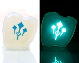 Sage Clear Glow in the Dark Job Stone - FFXIV