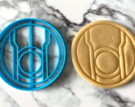 DC Heroes Lantern Corp Symbols Cookie Cutters - Green Lantern, Yellow Lantern, White Lantern, Black Lantern, Red Lantern