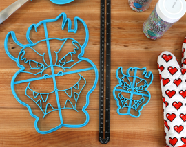 XL 12 Inch Bowser Cookie Cutter - Super Mario Bros Large Cookies