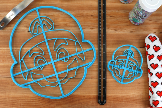 XL 12 Inch Mario Cookie Cutter - Mario Large Cookies