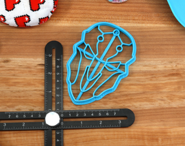 Overwatch Items Cookie Cutter - Dva Symbol, Junkrat Bomb, Sombra Flair, Reaper Mask, Overwatch Symbol