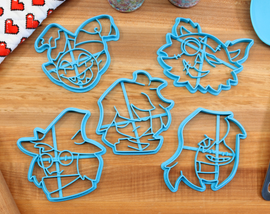 Deltarune Cookie Cutters, Chapter 1 - Kris, Ralsei, Susie, Seam, Jevil