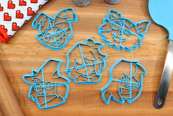 Deltarune Cookie Cutters, Chapter 1 - Kris, Ralsei, Susie, Seam, Jevil