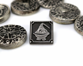 Alchemist FFXIV Crafting Pin - ALC Metal Resin, Disciple of the Hand Final Fantasy 14 FF14 - LootCaveCo