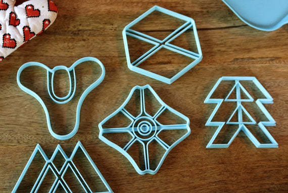 Destiny 2 Cookie Cutters - Hunter, Titan, Warlock, Ghost, Tricorn - Destiny 2 / Baking Gift - LootCaveCo