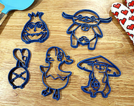 FFXIV Minion Cookie Cutters -Chocobo Chick, Namazu, Paissa Brat, Odder Otter, Korpokkur Kid FF14 - LootCaveCo