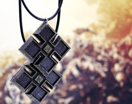 Gears of War Locust Symbol Pendant Cogtag Necklace/Keychain for Gears of War Cosplay - LootCaveCo