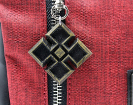 Gears of War Locust Symbol Pendant Cogtag Necklace/Keychain for Gears of War Cosplay - LootCaveCo