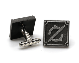 Gunbreaker FFXIV Cufflinks Metal Resin - GNB Final Fantasy XIV (FF14) - Soul Crystal - LootCaveCo