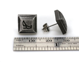 Blue Mage FFXIV Soul Crystal Earrings/Job Stone FF14 Final Fantasy 14 FFXIV Charm -Stainless Steel Stud-