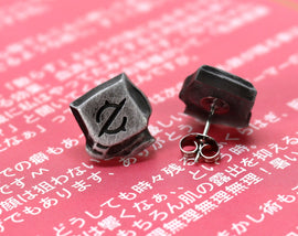 Gunbreaker FFXIV Soul Crystal Earrings/Job Stone FF14 Final Fantasy 14 FFXIV Charm -Stainless Steel Stud-