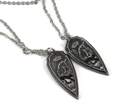 FFXIV Haurchefant Greystone Shield Charm Neckalce - Shadowbringers Final Fantasy 14 - House Fortemps