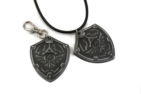 Zelda Hylian Shield Legend of Zelda Breath of the Wild Necklace - Nintendo/Zelda Gift