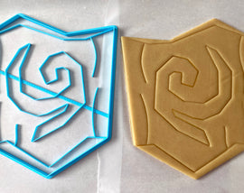 12 Inch Deku Shield Cookie Cutter -  Zelda Cookie Cake  - Breathe of the Wild Cookie Cutter /  Nintendo Gift