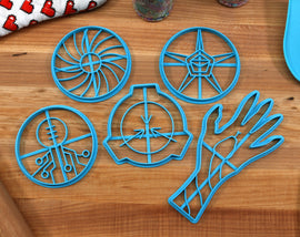 SCP Groups of Interest Cookie Cutters - SCP SCard, Chaos Insurgency, The Serpents Hand, The Church of the Broken God, The Fifth Church
