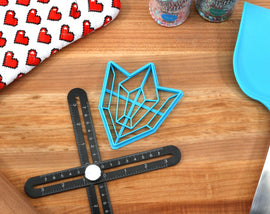 Spiritual Stones Cookie Cutters - Zora Sapphire, Goron Ruby, Kokiri Emerald, Fairy Bottle, Lon Lon Milk - Legend of Zelda Ocarina of Time