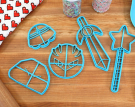 Even More Kirby Cookie Cutters- Star Wand, Kirby Sword, Meta Knight, Rock Kirby, UFO Kirby