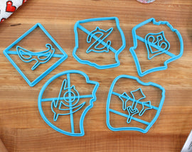 FFXIV Endwalker Soul Stone Cookie Cutters (Set 4 of 4) - Reaper, Sage, Blue Mage, Dancer, Gunbreaker - FF14 Soul Crystal Cookie Cutter