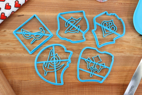 FFXIV Endwalker Soul Stone Cookie Cutters (Set 4 of 4) - Reaper, Sage, Blue Mage, Dancer, Gunbreaker - FF14 Soul Crystal Cookie Cutter