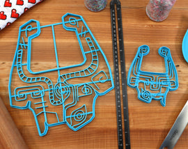 XL 12 Inch Fused Shadow Cookie Cutter -  Zelda Cookie Cake  - Twilight Princess Cookie Cutter /  Nintendo Gift