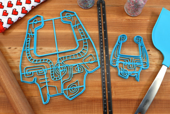 XL 12 Inch Fused Shadow Cookie Cutter -  Zelda Cookie Cake  - Twilight Princess Cookie Cutter /  Nintendo Gift