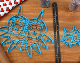 XL 12 Inch Majoras Mask Cookie Cutter -  Zelda Cookie Cake  - Breath of the Wild Cookie Cutter /  Nintendo Gift