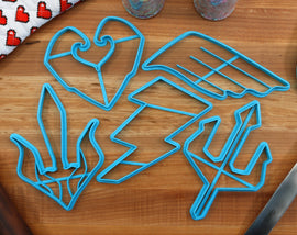 Greek God Cookie Cutters - Aphrodite, Ares, Hades, Hermes, Poseidon, Zeus - Gift for Olympic Fans