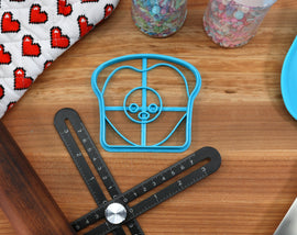 Cute Food Cookie Cutters - Teacup Cookie, Pancake Cookie, Muffin Cookie, Hot Chocolate Cookie, Egg Toast Cookie