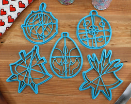 Elder Talisman Cookie Cutters - Arrows Sting, Arrows Reach, Blessed Dew, Crimson Amber, Crimson Seed