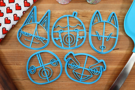 Animal Crossing Villagers Set 4 Cookie Cutters - Redd, Zucker, Hopper, Cephalobot, Bob  - New Horizons /  Nintendo Gift