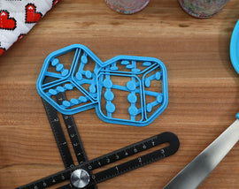 Gambling Cookie Cutters - Roulette Table, Poker Chips, Playing Cards, Jackpot, Dice Set- Las Vegas Cookie