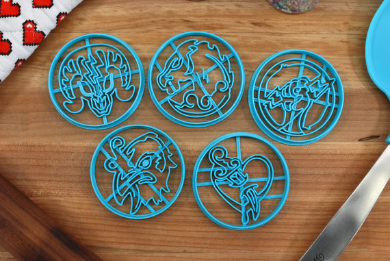 Bio Vigor Cookie Cutters Set 1 - Plasmid Powers Shock - Jockey, Murder of Crows, Bucking Bronco