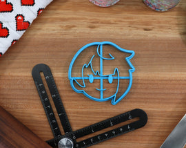 Genshin Impact Cookie Cutters Chibi Faces Set 2 - Barbara, Kokomi, Mona, Tartaglia, Xingqiu