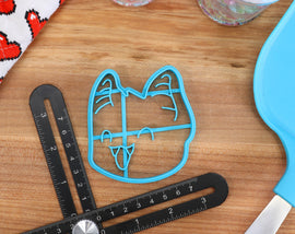 Cute Bat Cookie Cutters - Bat Head, Flying Bat, Happy Bat, Sitting Bat, Sleepy Bat - Bat Gift Idea