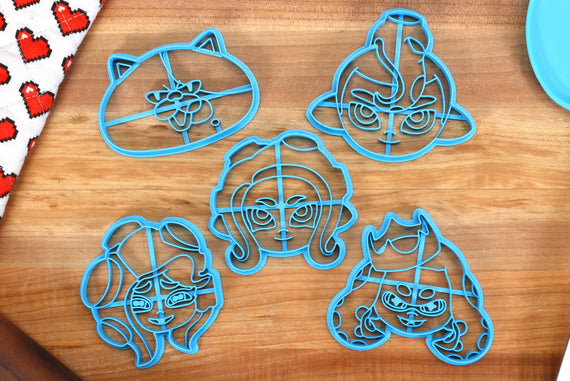 Splatoon 2 Cookie Cutters Set 1 - Marina, Pearl, Judd, Octoling - Splatoon 3 / Nintendo baking