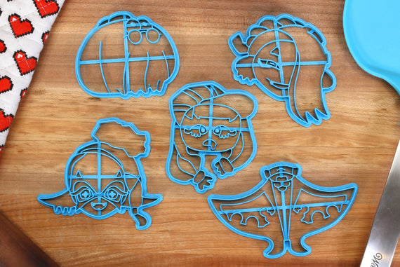 Splatoon 3 Cookie Cutters Set 1 - Frye, Shiver, Big Man, Harmony, Jel La Fleur - Splatoon Gift
