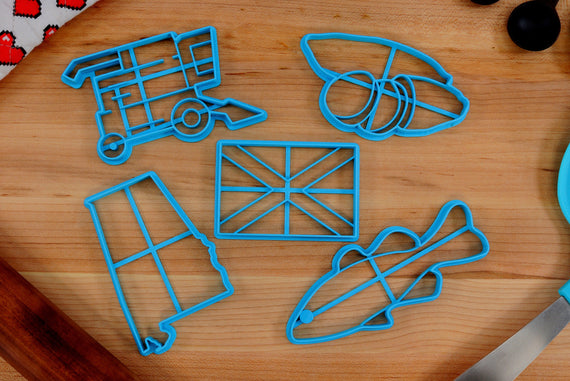 Alabama Cookie Cutters - Alabama State, Sweet Potato, Largemouth Bass, Combine Harvester- AL Gift Idea