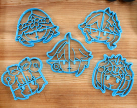 Genshin Impact Cookie Cutters Chibi Faces Set 13 - Alhaitham, Layla, Nahida, Nilou, Yao Yao
