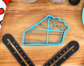 Delicious Desert Cookie Cutters - Cake Roll, Cinamon Roll, Cupcake, gelatin Dessert, Pie Slice - Desert Shaped Cookies