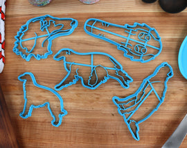 Borzoi Cookie Cutters - Do It For You, Borzoi Stack, Borzoi Face, Borzoi Sitting, Borzoi Running - Borzoi Gfit