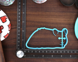 Hamster Cookie Cutters - Hamster Outline, Sleeping Hamster, Hamster Face - Hamster Owner