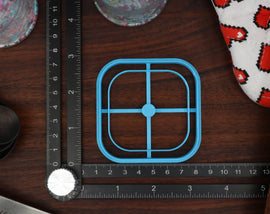 Six Sided Dice Cookie Cutter Set - DnD Cookie Cutter, Tabletop Gift, Board Game Cookie Cutter - Gamer Baking Gift