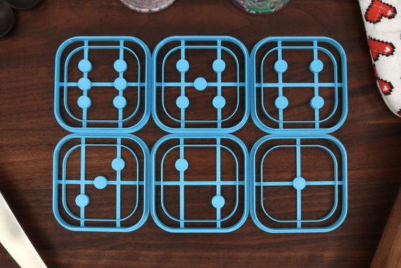 Six Sided Dice Cookie Cutter Set - DnD Cookie Cutter, Tabletop Gift, Board Game Cookie Cutter - Gamer Baking Gift