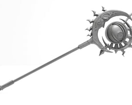FFXIV Tropaios Rod DIY Cosplay Prop Kit - Thaumaturge's Arm - Black Mage - Two-Handed Magical Staff - Larping Prop Kit