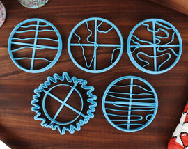 Solar System Cookie Cutters, Set 1 - Earth, Mars, Mercury, Venus, The Sun - Space Traveler Gift - Astronaut Gifts