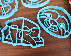 Spectacular Sloths Cookie Cutters - Hanging Sloth, Heart Sloth, Sleeping Sloth, Sloth Face, Sunglasses Sloth - Gift for Sloth Lovers