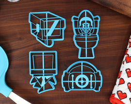 Skibidi Toilet Cookie Cutters - Dancing Toilet Head - Meme Gifts - Memer Merch - Internet Meme Cookie Cutter