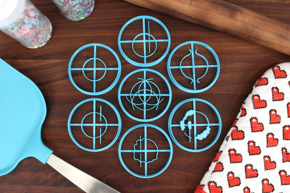 Elder Circle Cookie Cutters - Great Runes - Godrick's, Malenia's, Mohg's, Margott's, Redahn's, Rennala's, Rykard's - Rune - Champion of Ash