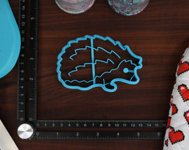 Happy Hedgehogs Cookie Cutters - Balled Up Hedgehog, Cute Hedgehog, Hedgehog Face, Hedgehog Outline, Tea Cup Hedgehog - Animals Cookies