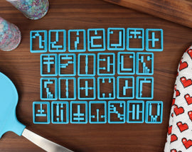 Enchantment Letters! - FONT Cookie Cutters - Gaming Baking, Letter Cutouts Baking Fondant Letters, Letters for Enchanted Cakes